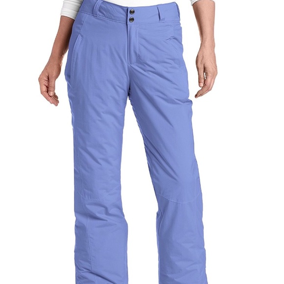 light blue snow pants